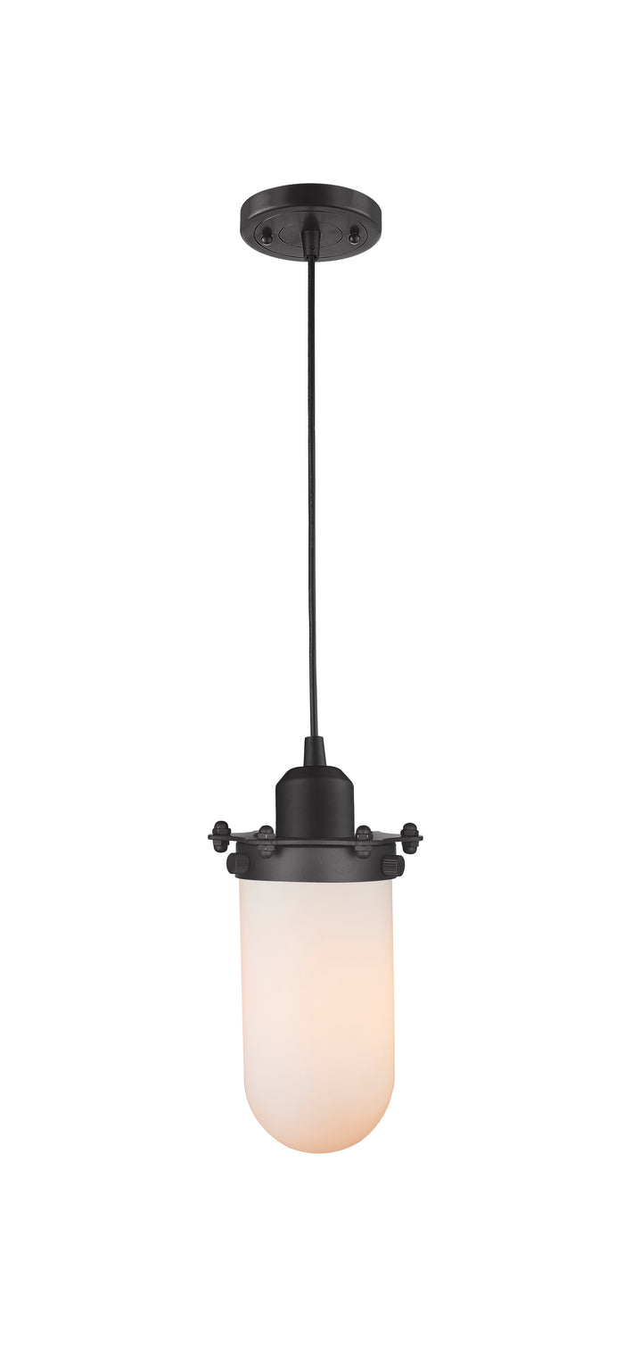 Austere Mini Pendant Matte Black Cast Brass
