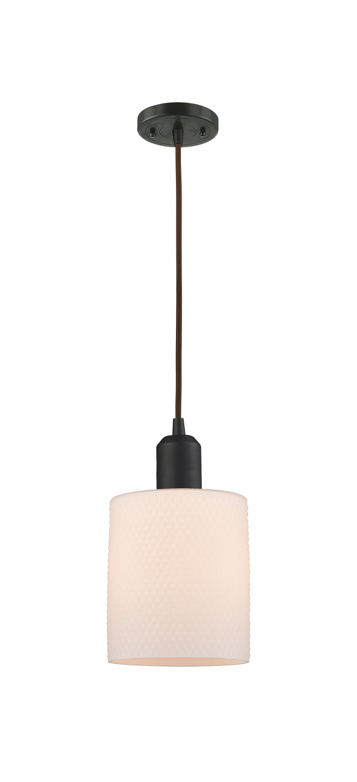 Austere Mini Pendant Matte Black Cast Brass