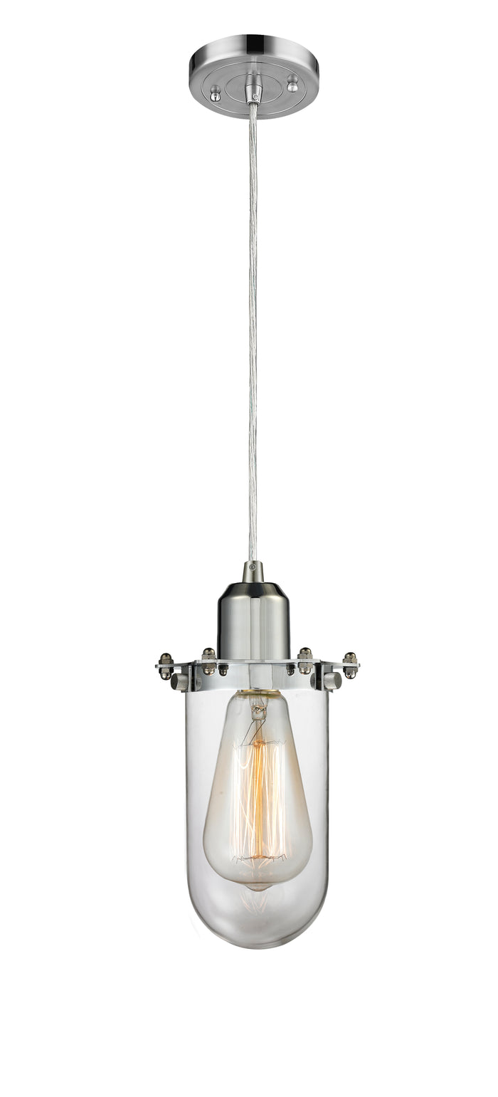 Austere Mini Pendant Matte Black Cast Brass