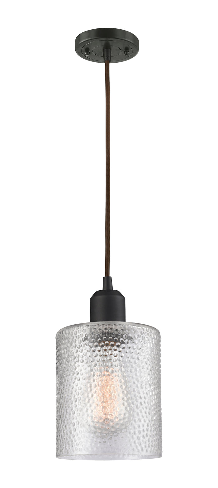 Austere Mini Pendant Matte Black Cast Brass