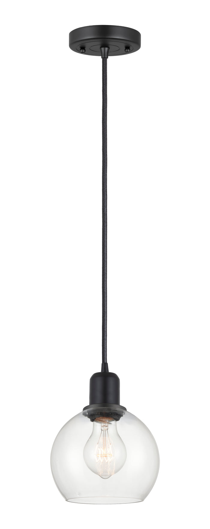 Austere Mini Pendant Matte Black Finish