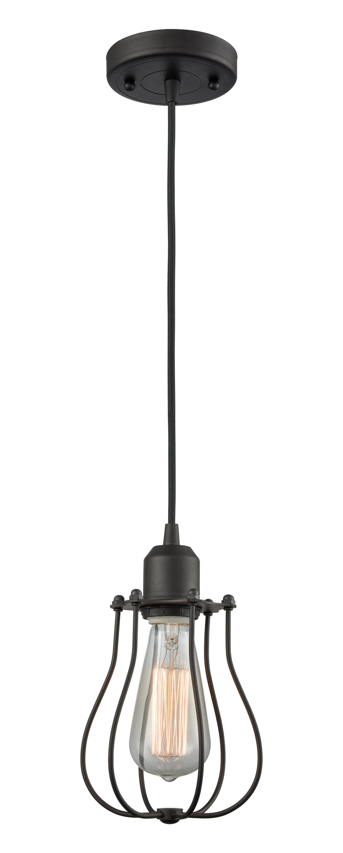 Austere Mini Pendant Matte Black Steel