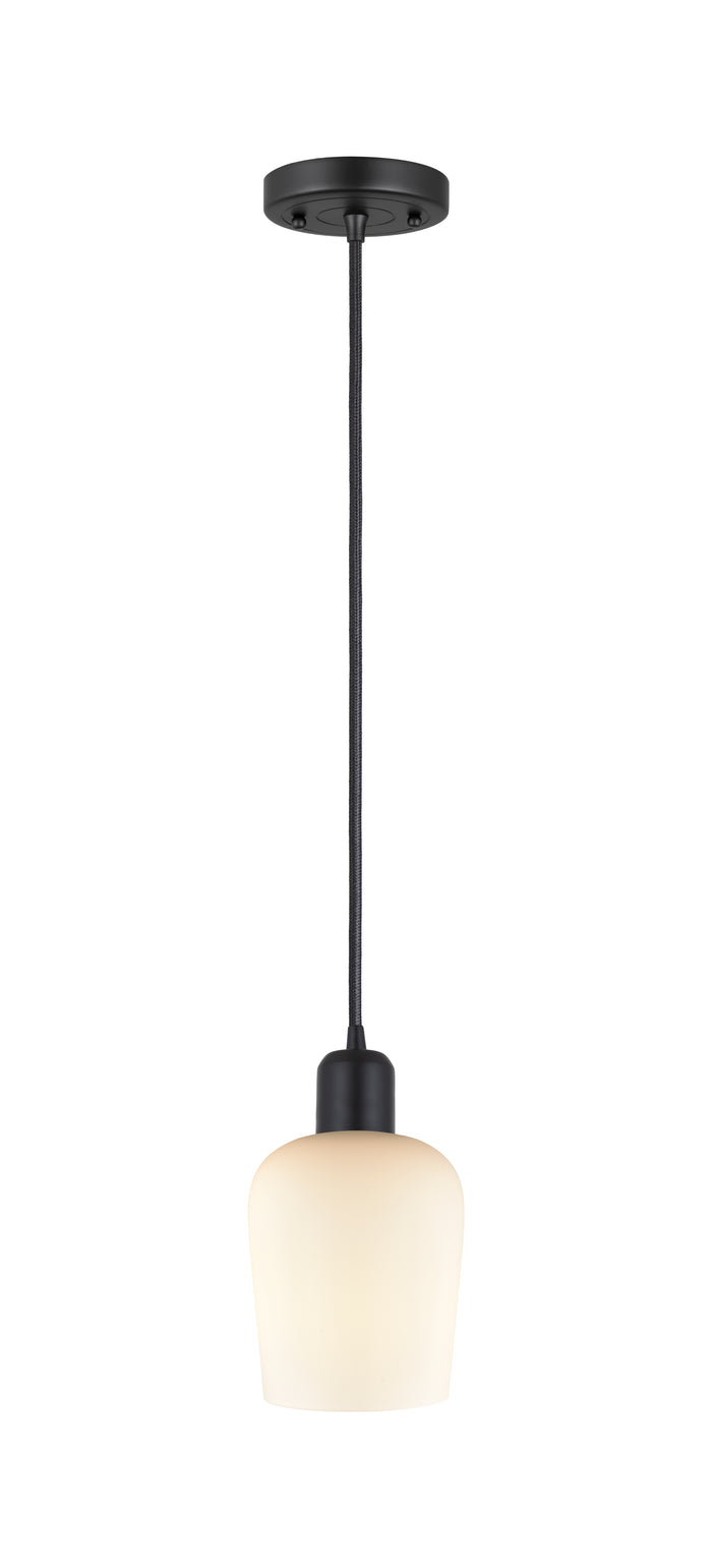 Austere Mini Pendant Matte Black Steel