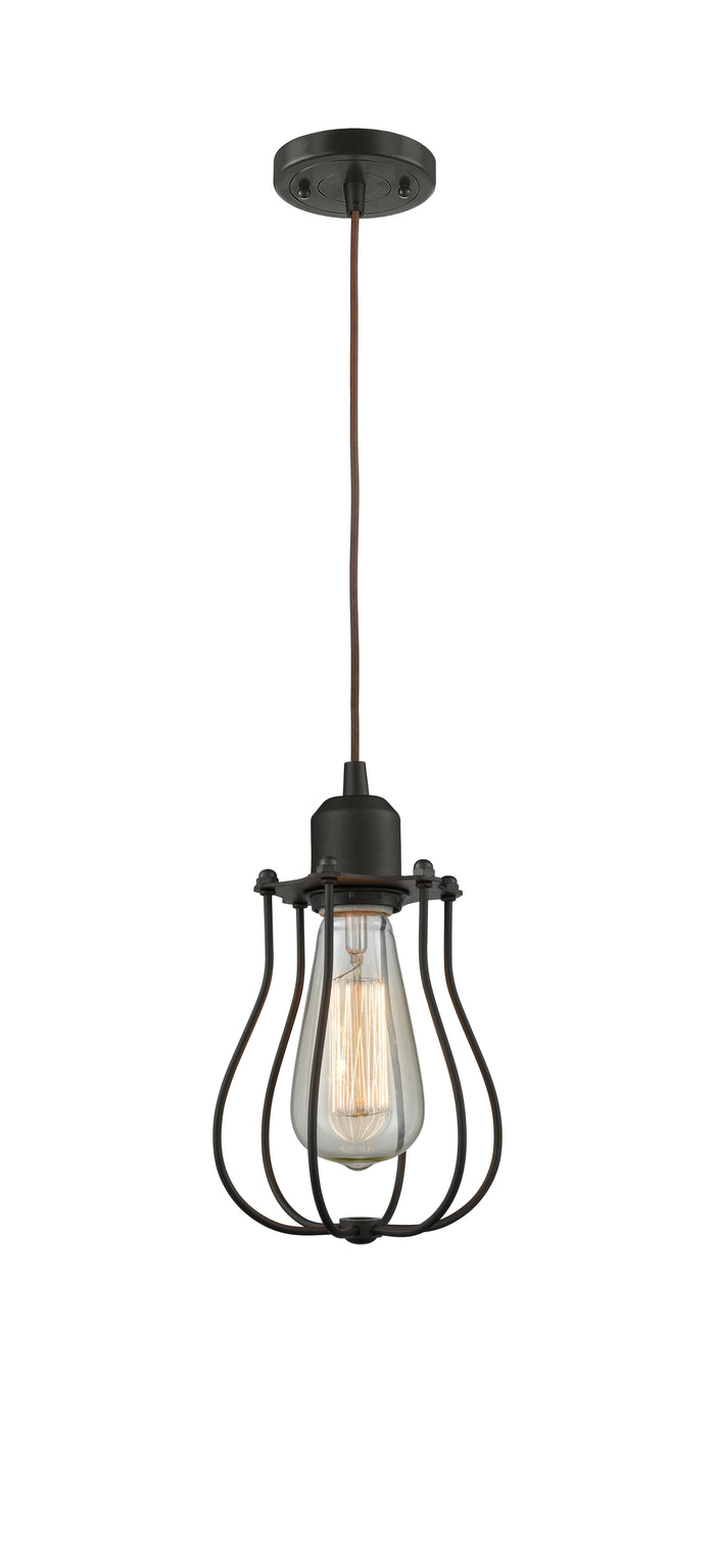 Austere Mini Pendant Matte Black Steel