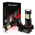 AUXLIGHT H10 LED Fog Light Bulbs, 2400 Lumens, Aluminum, 6000K Xenon White, Replacement for 9145 9140 9045 9155