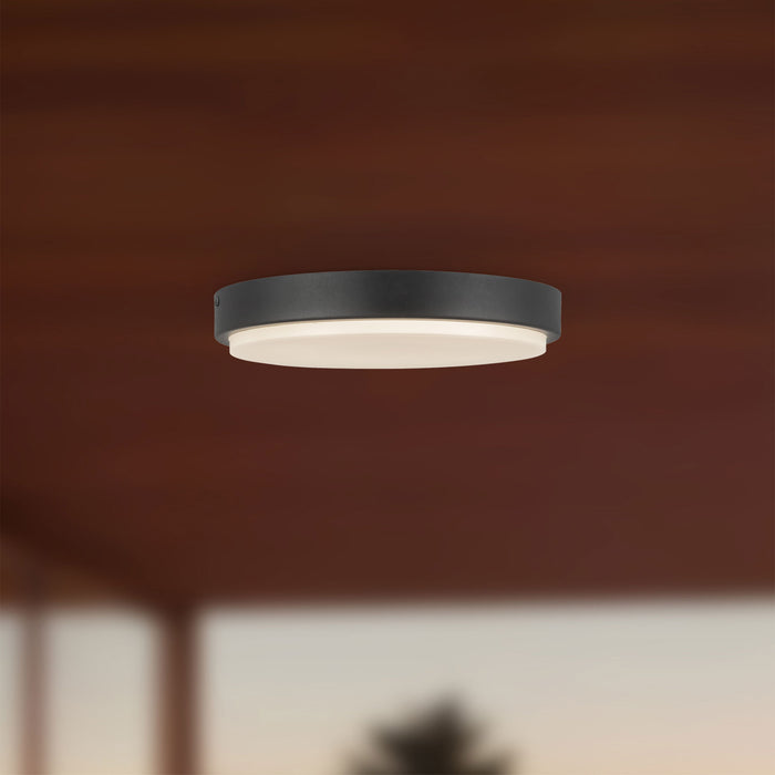 Bailey 11-in Aluminum Outdoor Flush Mount