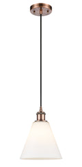 Ballston Mini Pendant 8 Inch Antique Brass