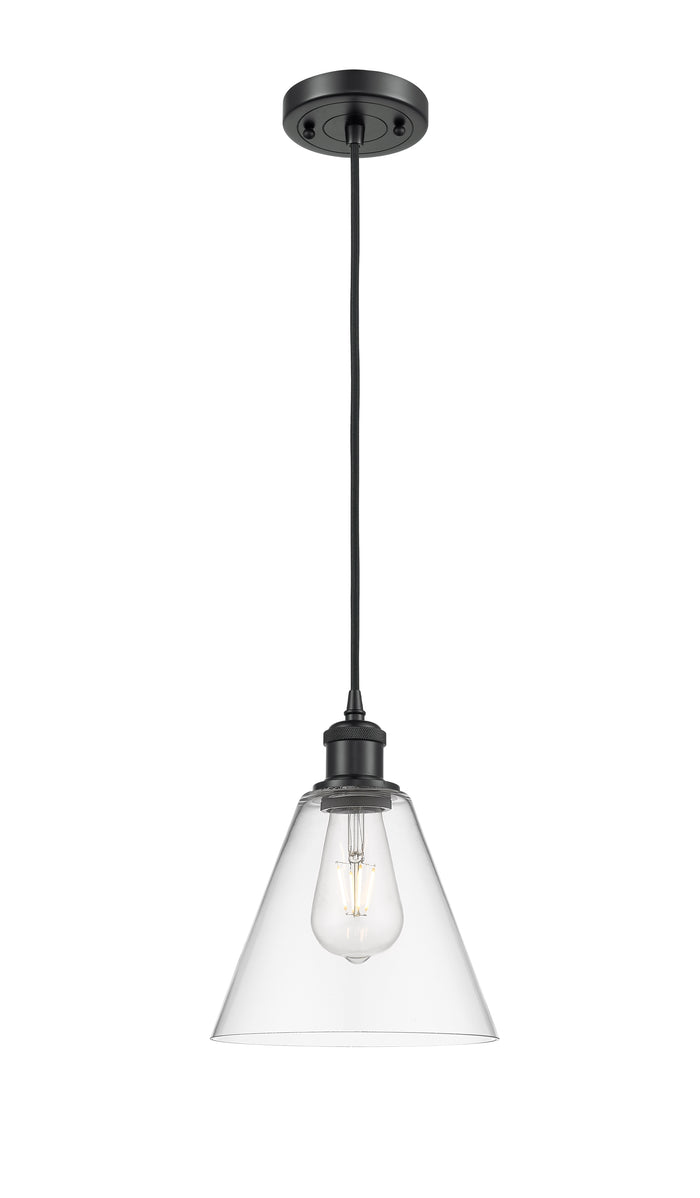 Ballston Mini Pendant 8 Inch Antique Brass