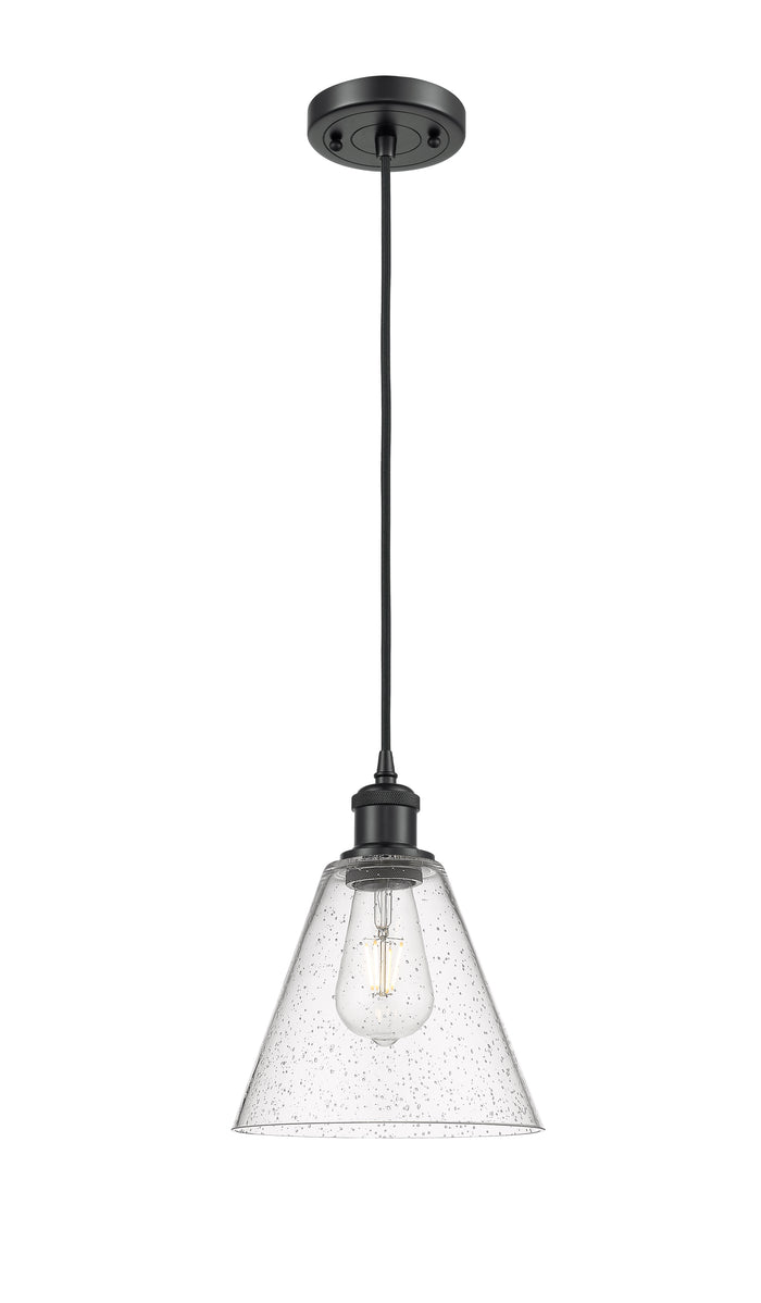 Ballston Mini Pendant 8 Inch Antique Brass
