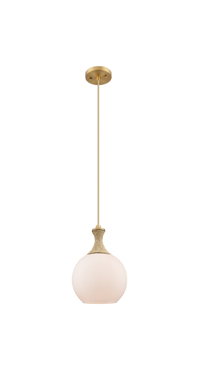 Ballston Mini Pendant 8 Inch Brushed Brass
