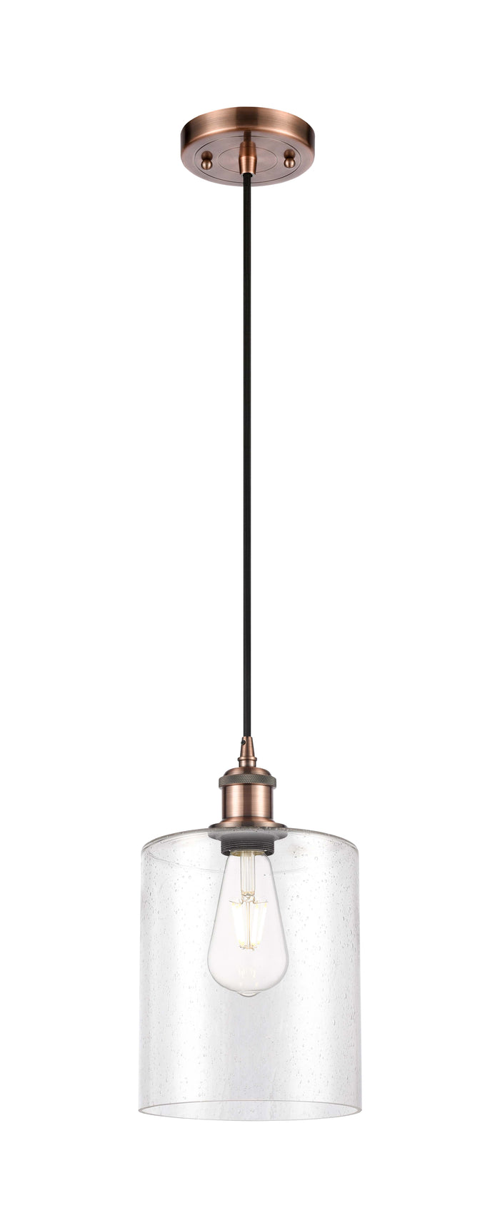Ballston Mini Pendant Antique Brass 11.25 Height
