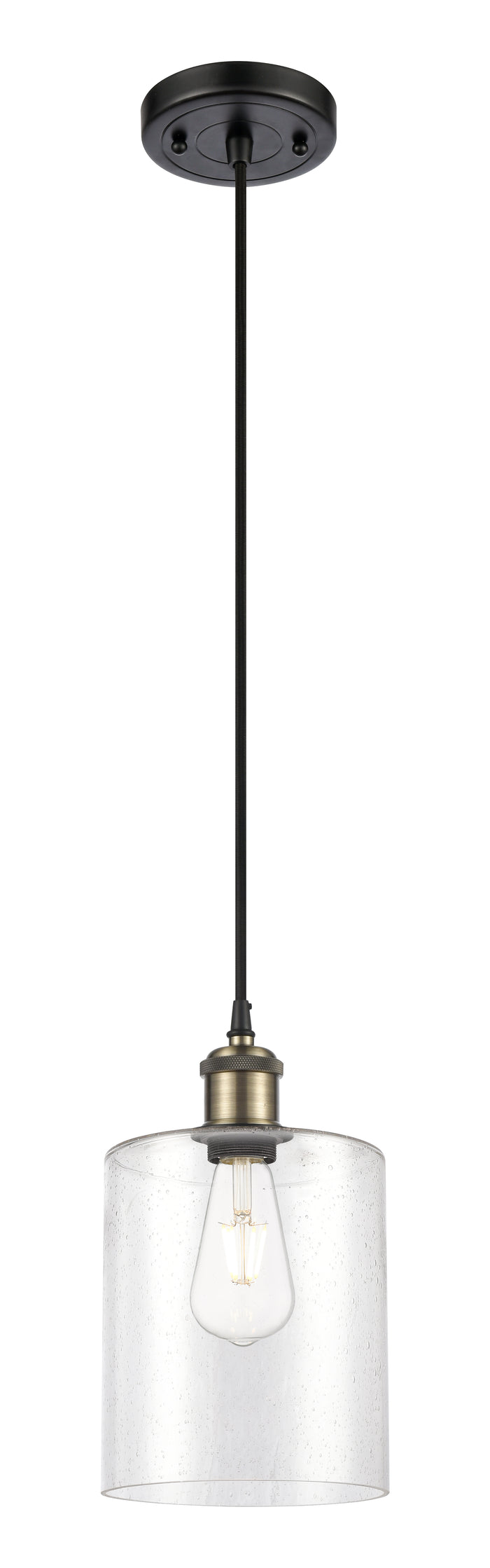 Ballston Mini Pendant Antique Brass 11.25 Height