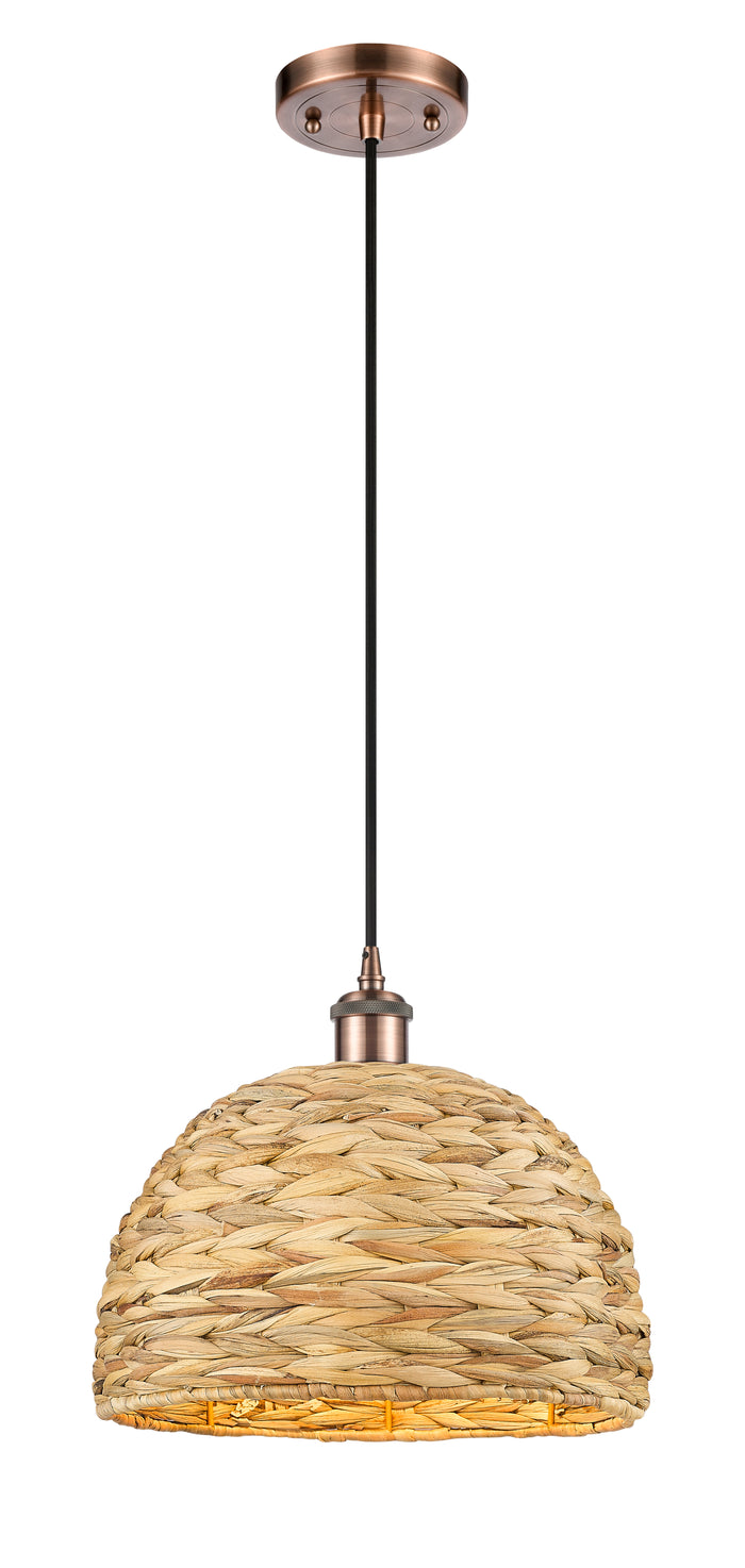 Ballston Mini Pendant Antique Brass 12 Inch