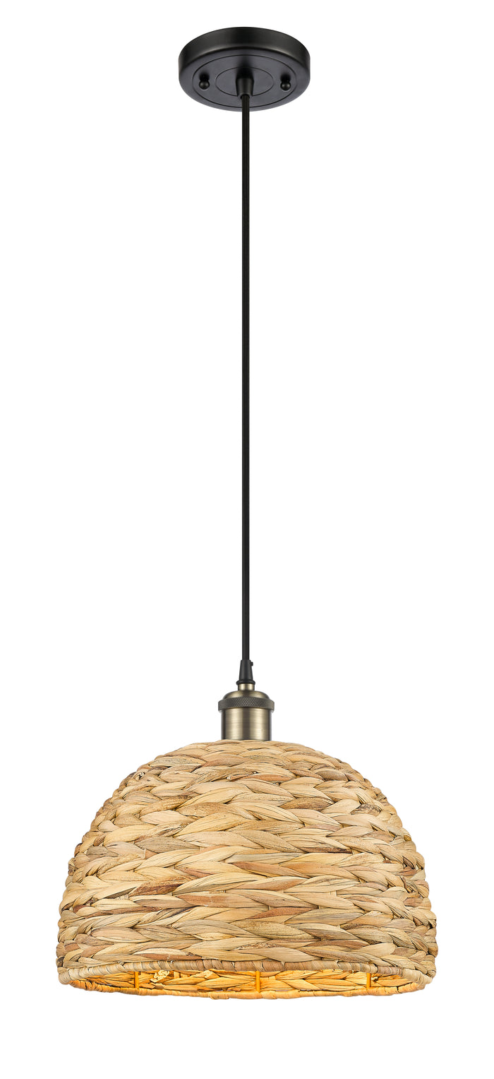 Ballston Mini Pendant Antique Brass 12 Inch