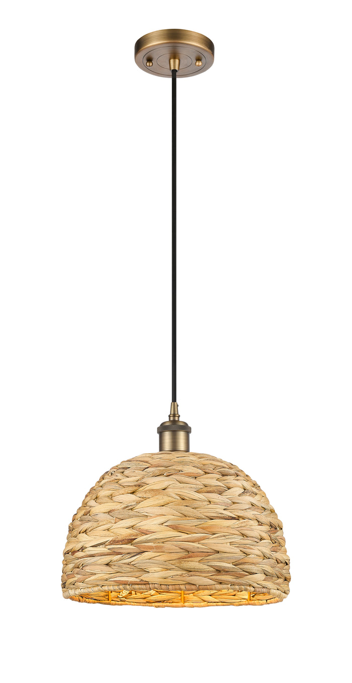 Ballston Mini Pendant Antique Brass 12 Inch