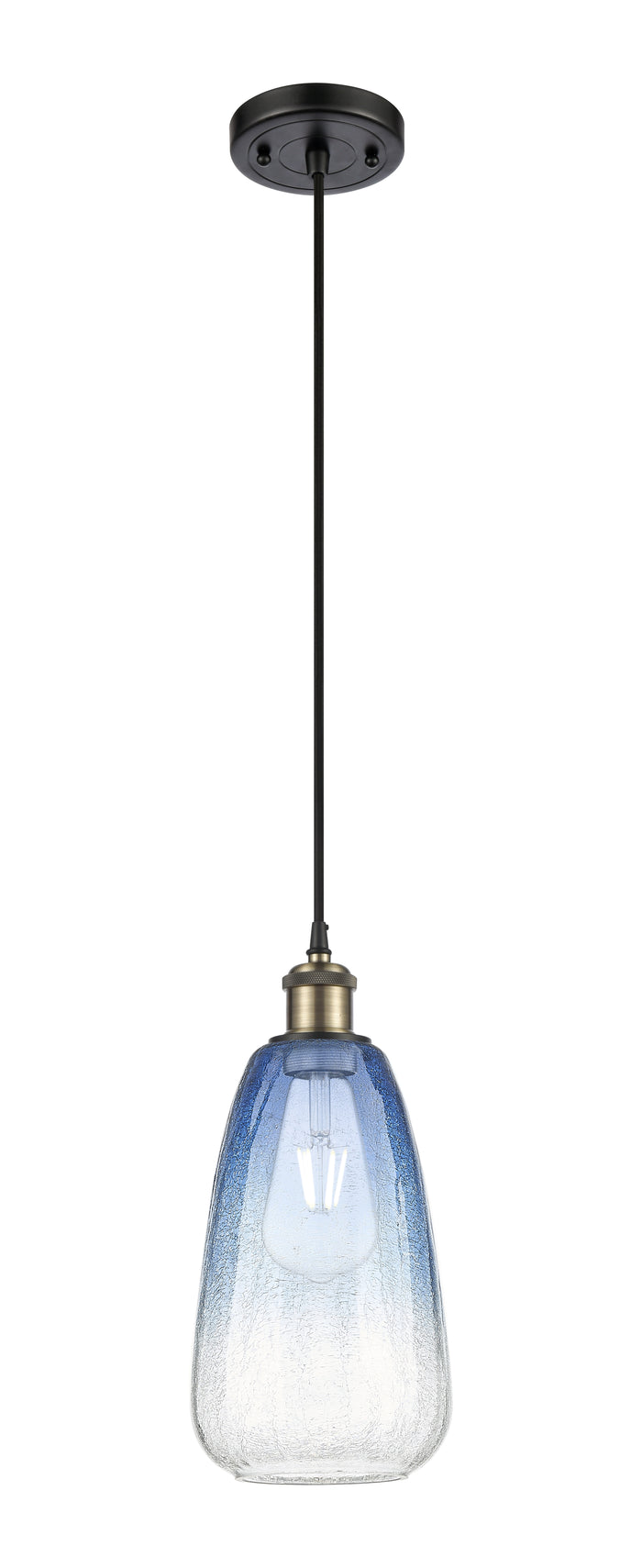 Black Antique Brass / Sapphire Blue