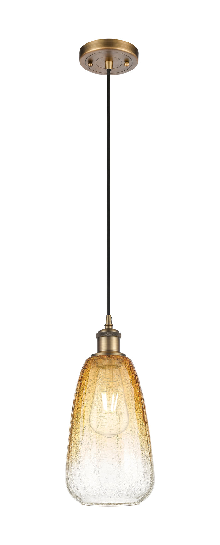 Brushed Brass / Amber