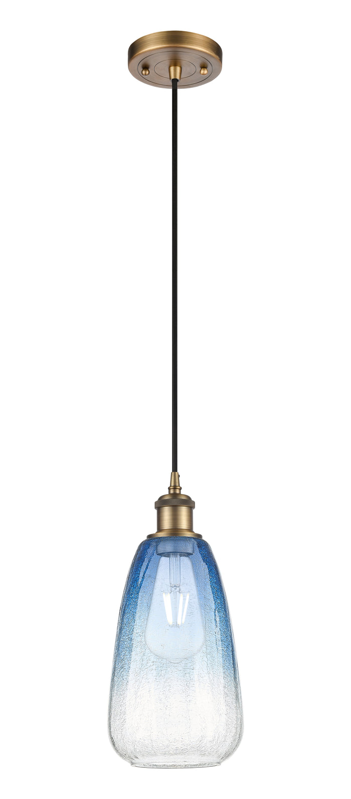 Brushed Brass / Sapphire Blue