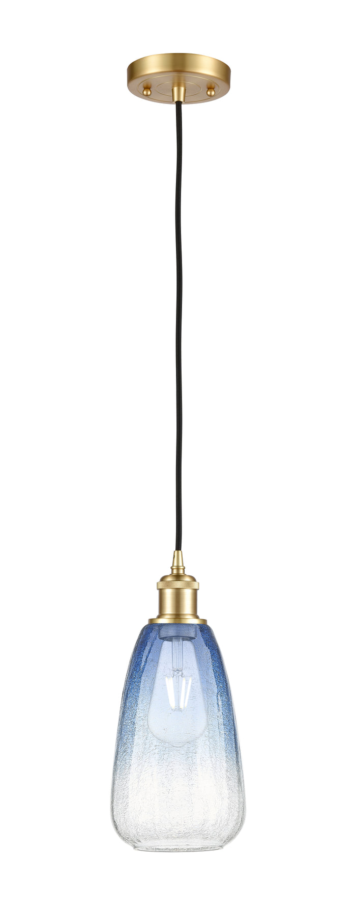 Satin Gold / Sapphire Blue