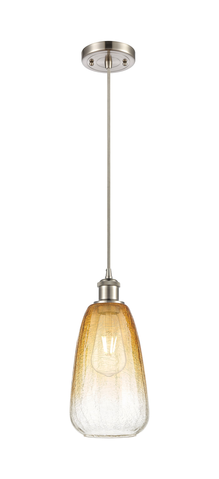 Brushed Satin Nickel / Amber