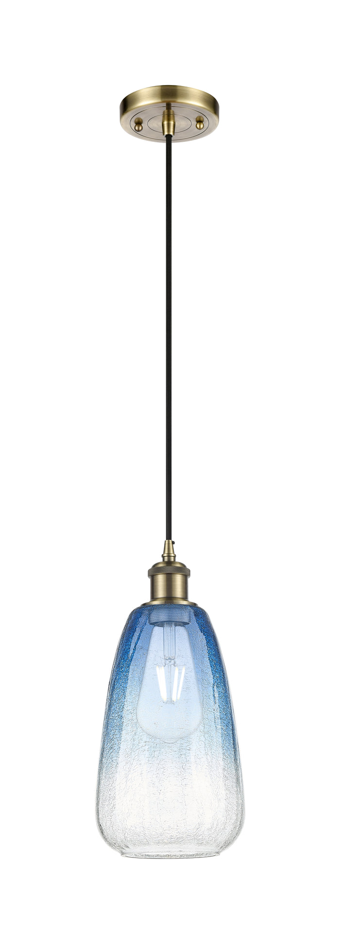 Ballston Mini Pendant Antique Brass 6 Inch