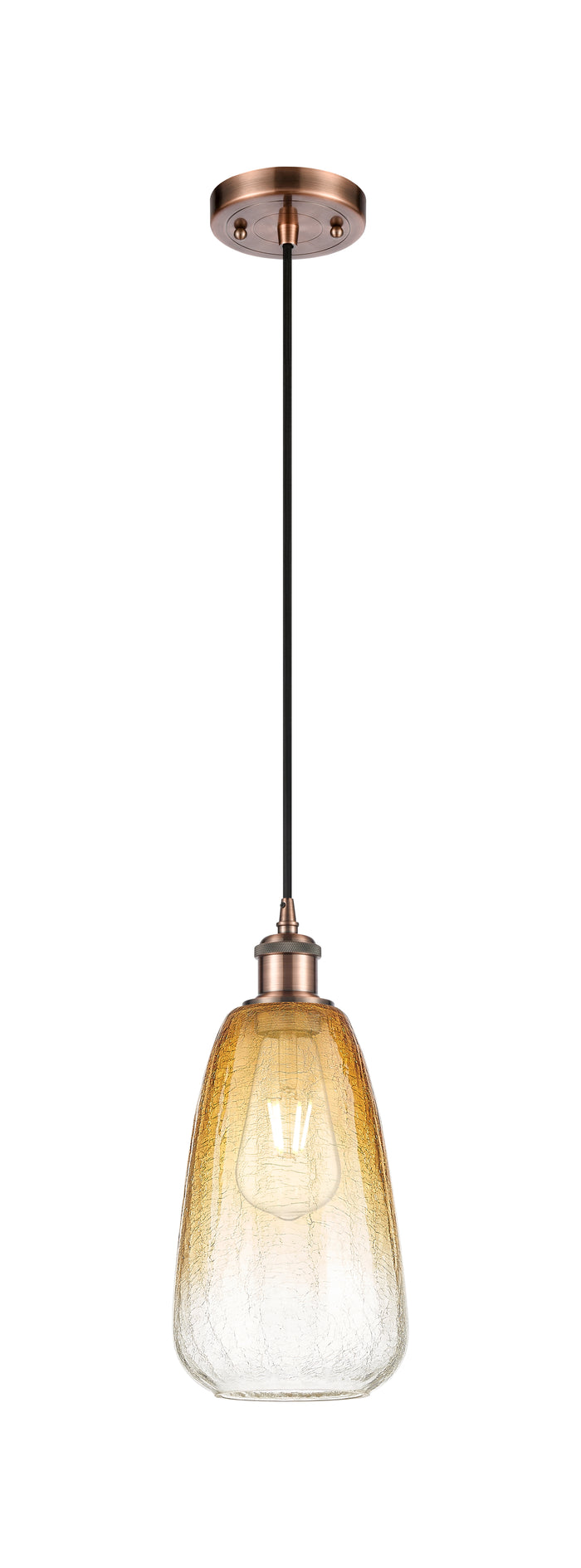 Ballston Mini Pendant Antique Brass 6 Inch