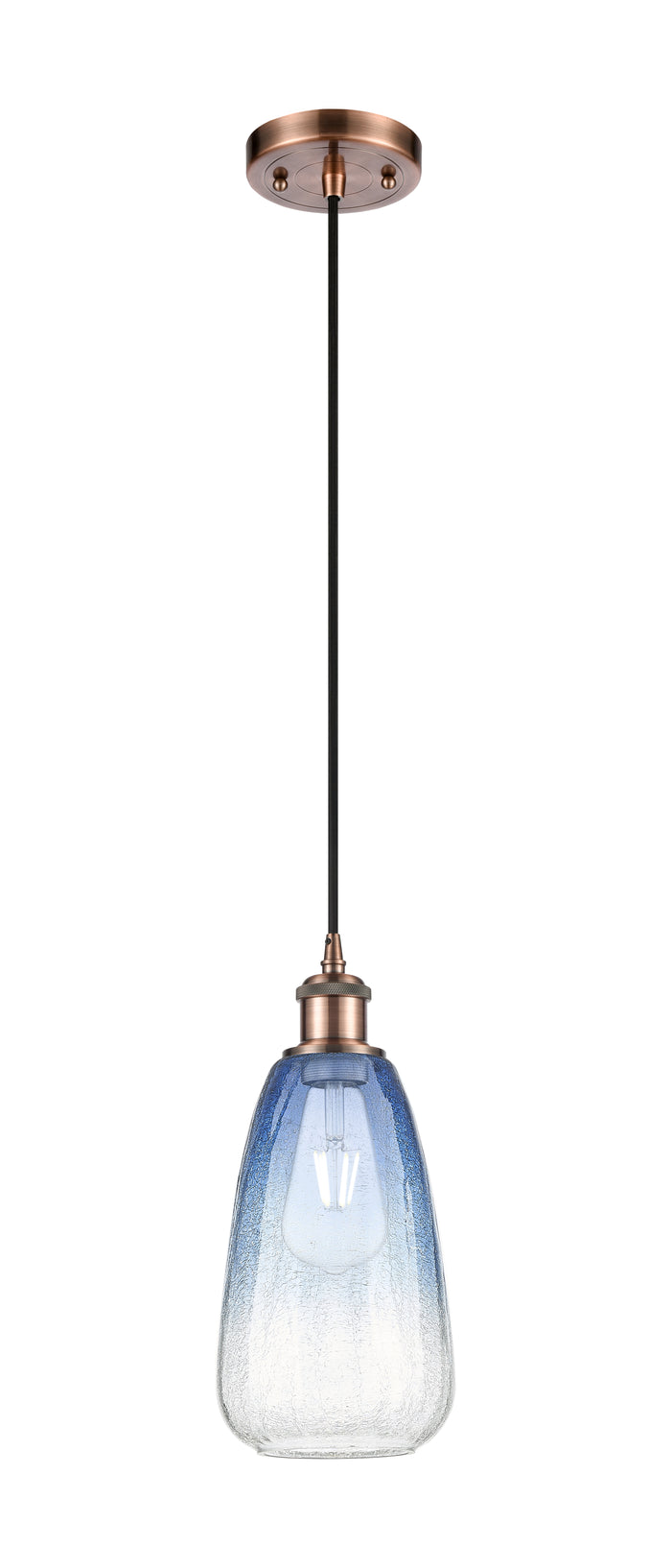 Ballston Mini Pendant Antique Brass 6 Inch