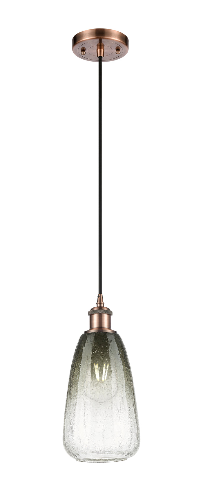 Ballston Mini Pendant Antique Brass 6 Inch