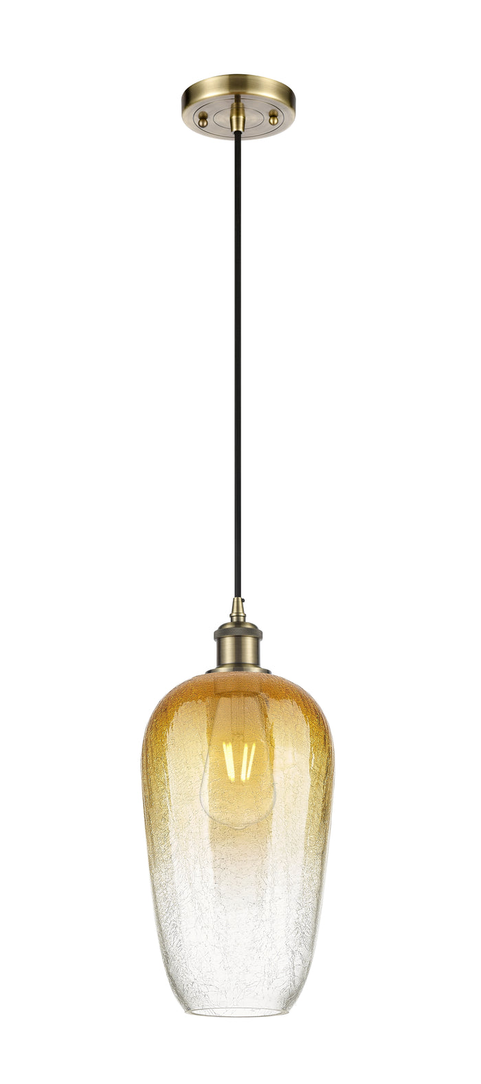 Ballston Mini Pendant Antique Brass 7 Inch
