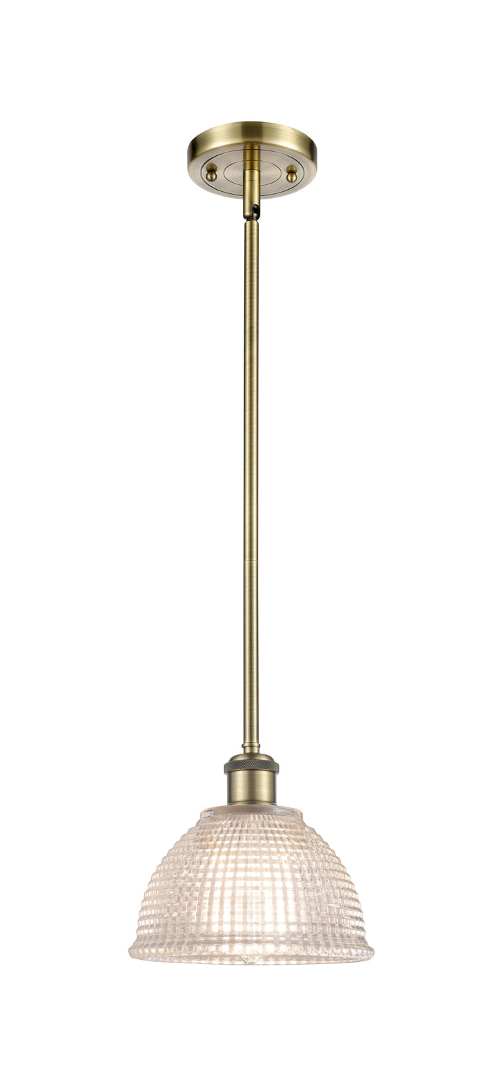 Ballston Mini Pendant Antique Brass 8 Inch