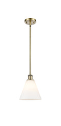 Ballston Mini Pendant Antique Brass 8 Inch