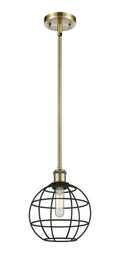 Ballston Mini Pendant Antique Brass 8 Inch