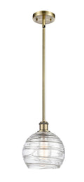 Ballston Mini Pendant Antique Brass 8 Inch
