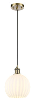 Ballston Mini Pendant Antique Brass 8 Inch
