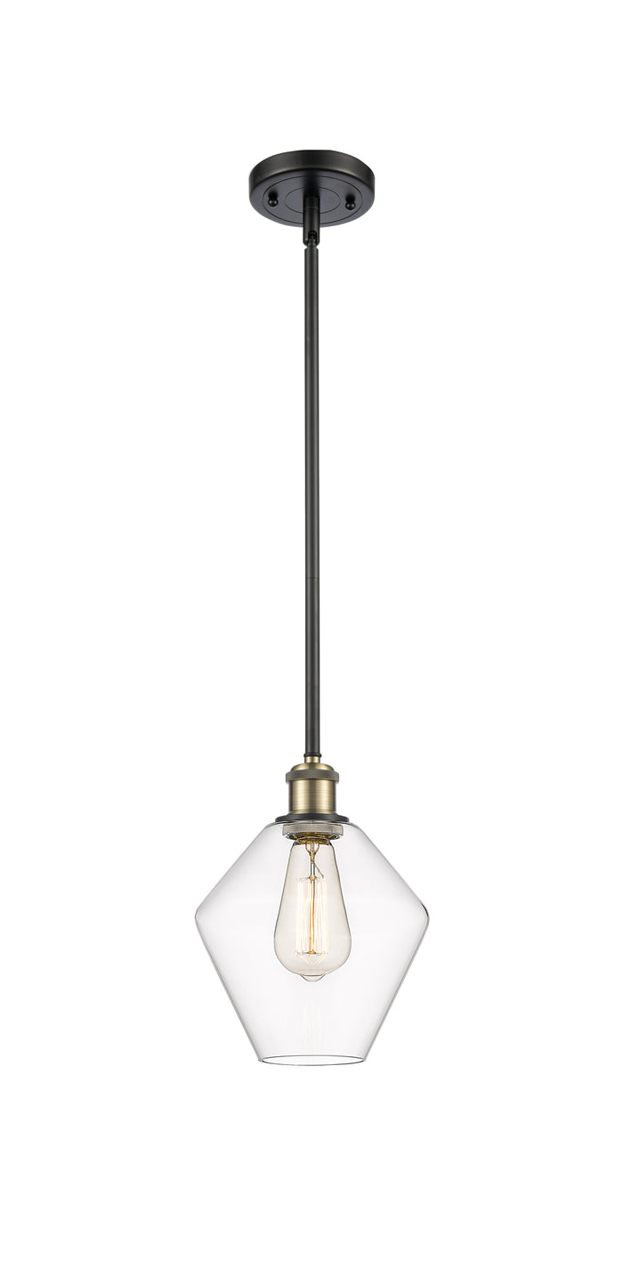 Ballston Mini Pendant Antique Brass 8 Inch