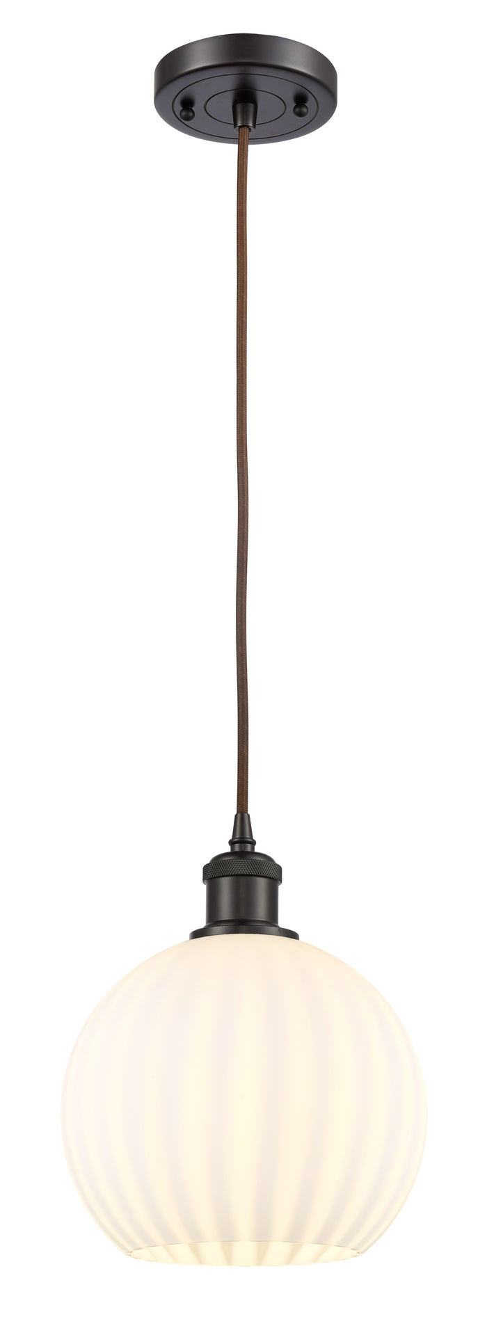 Ballston Mini Pendant Antique Brass 8 Inch