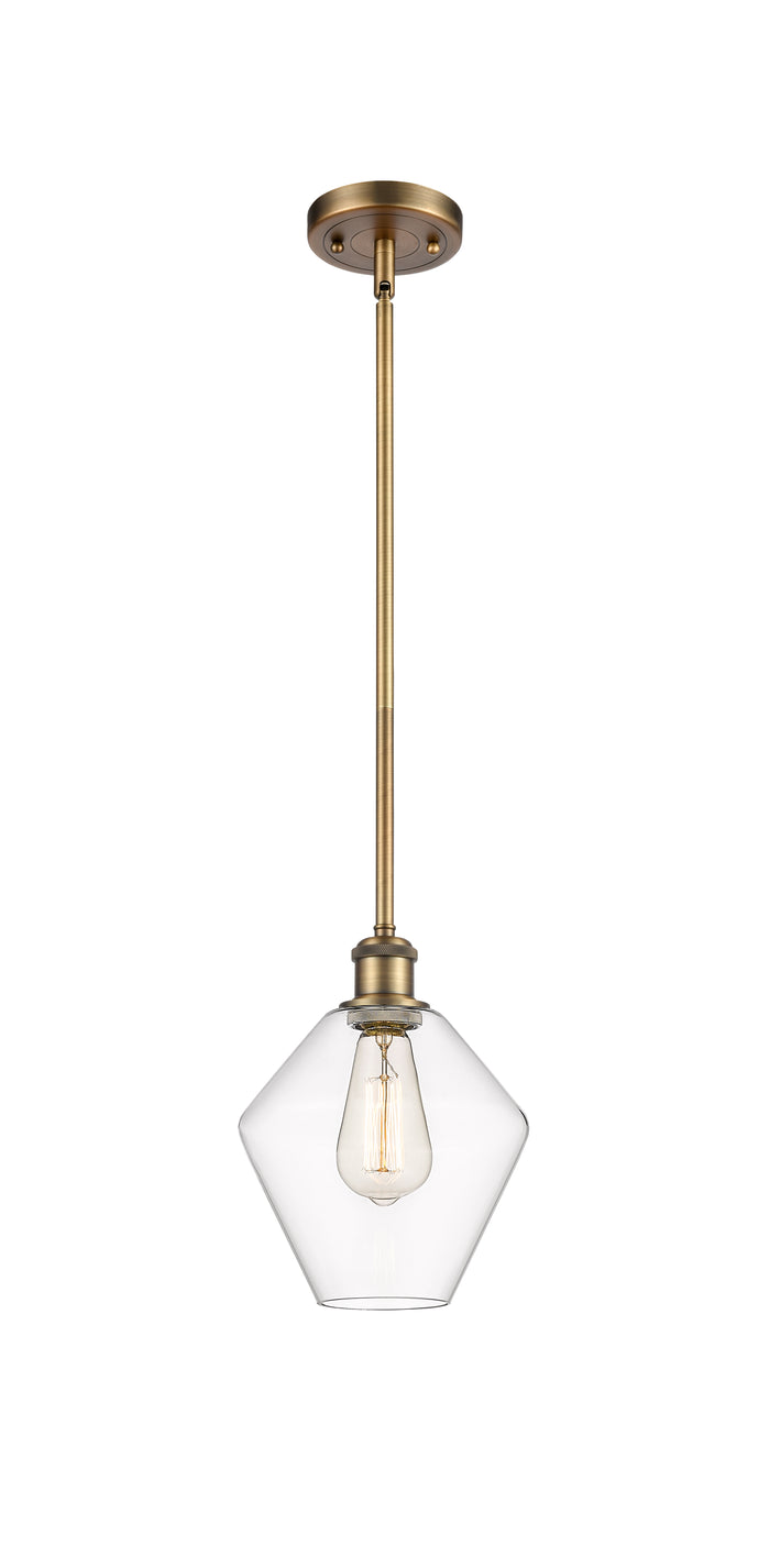 Ballston Mini Pendant Antique Brass 8 Inch
