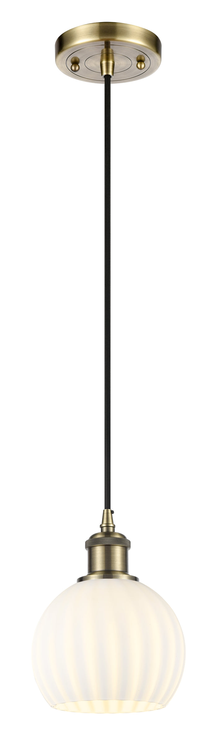 Ballston Mini Pendant Antique Brass Cast