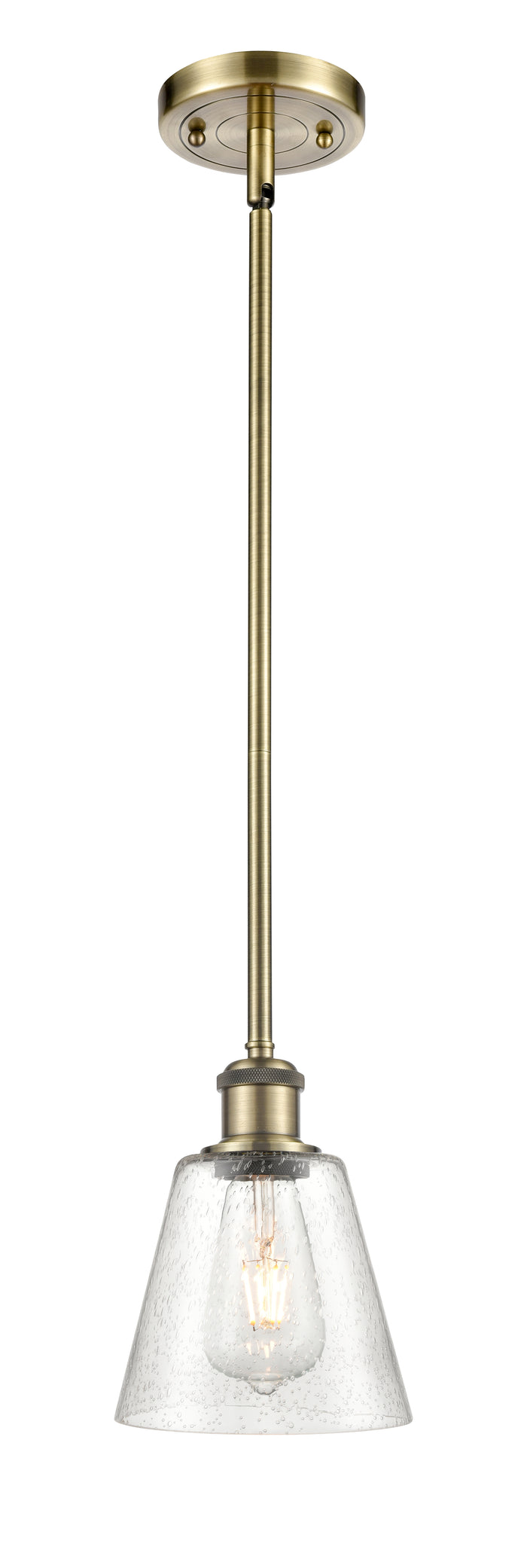 Ballston Mini Pendant Antique Brass Cast