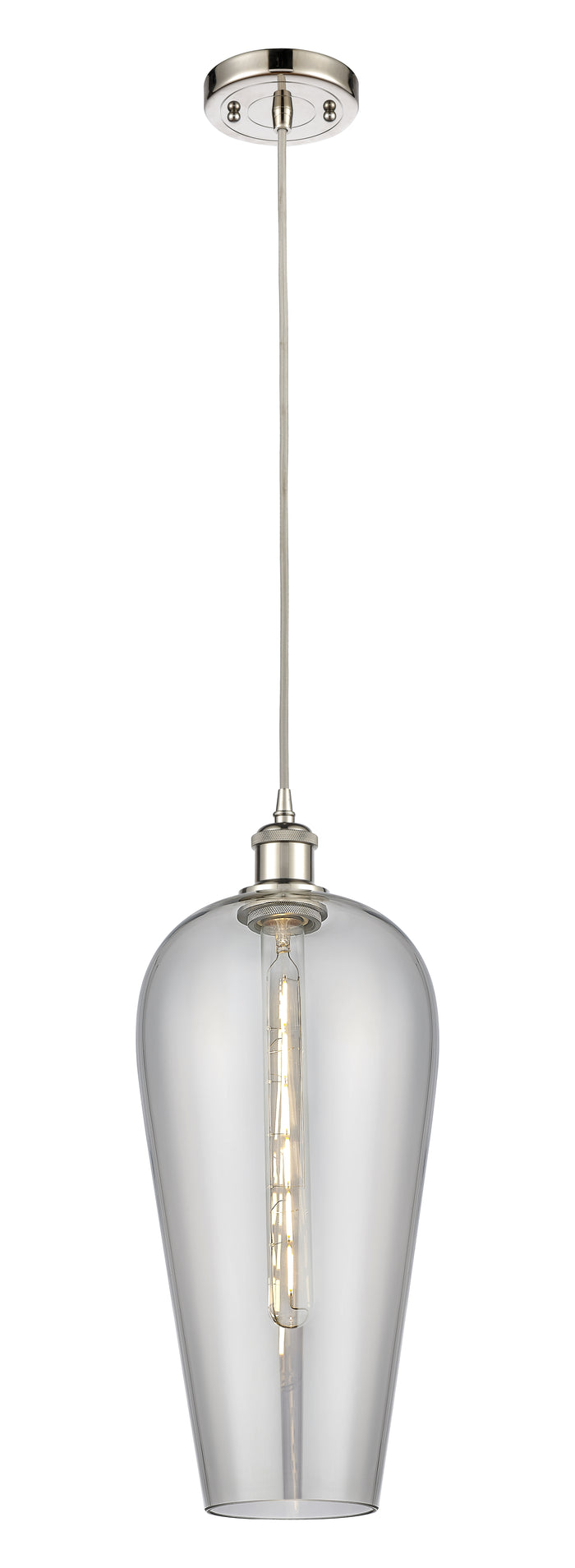Polished Nickel / Light Smoke