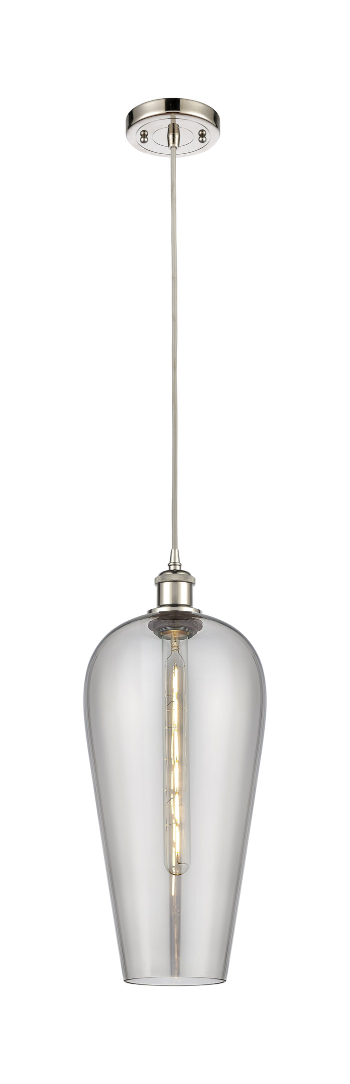 Brushed Satin Nickel / Light Smoke