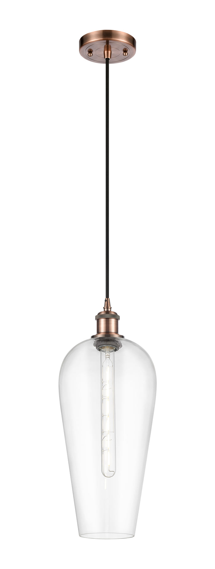 Ballston Mini Pendant Antique Brass Cast