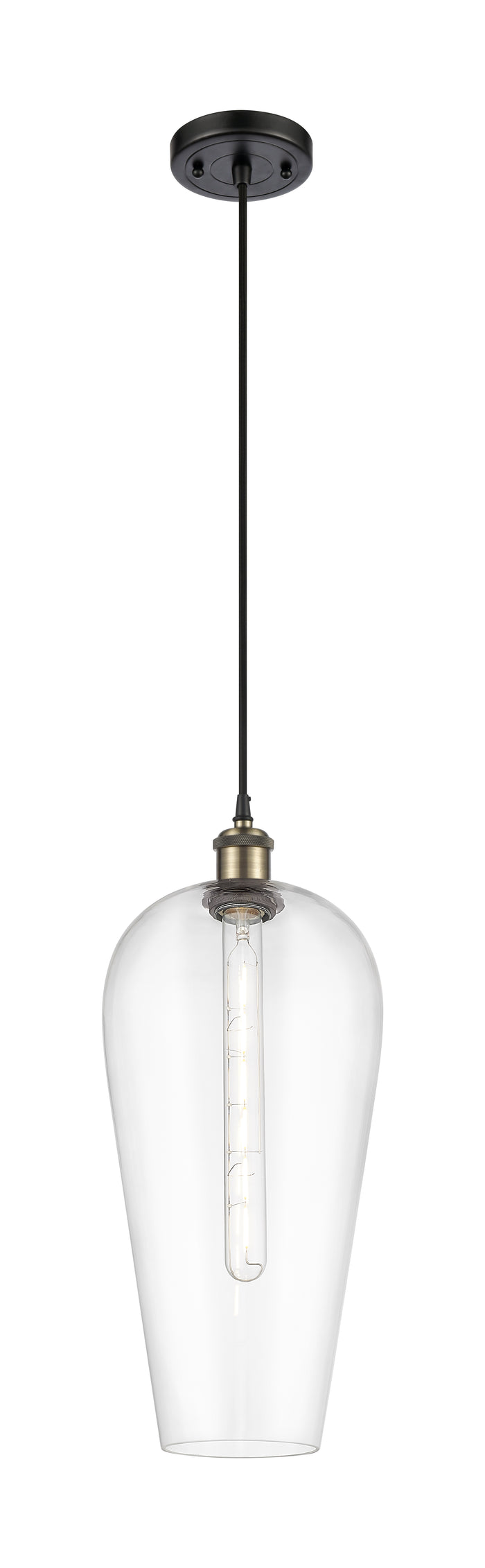 Black Antique Brass / Clear
