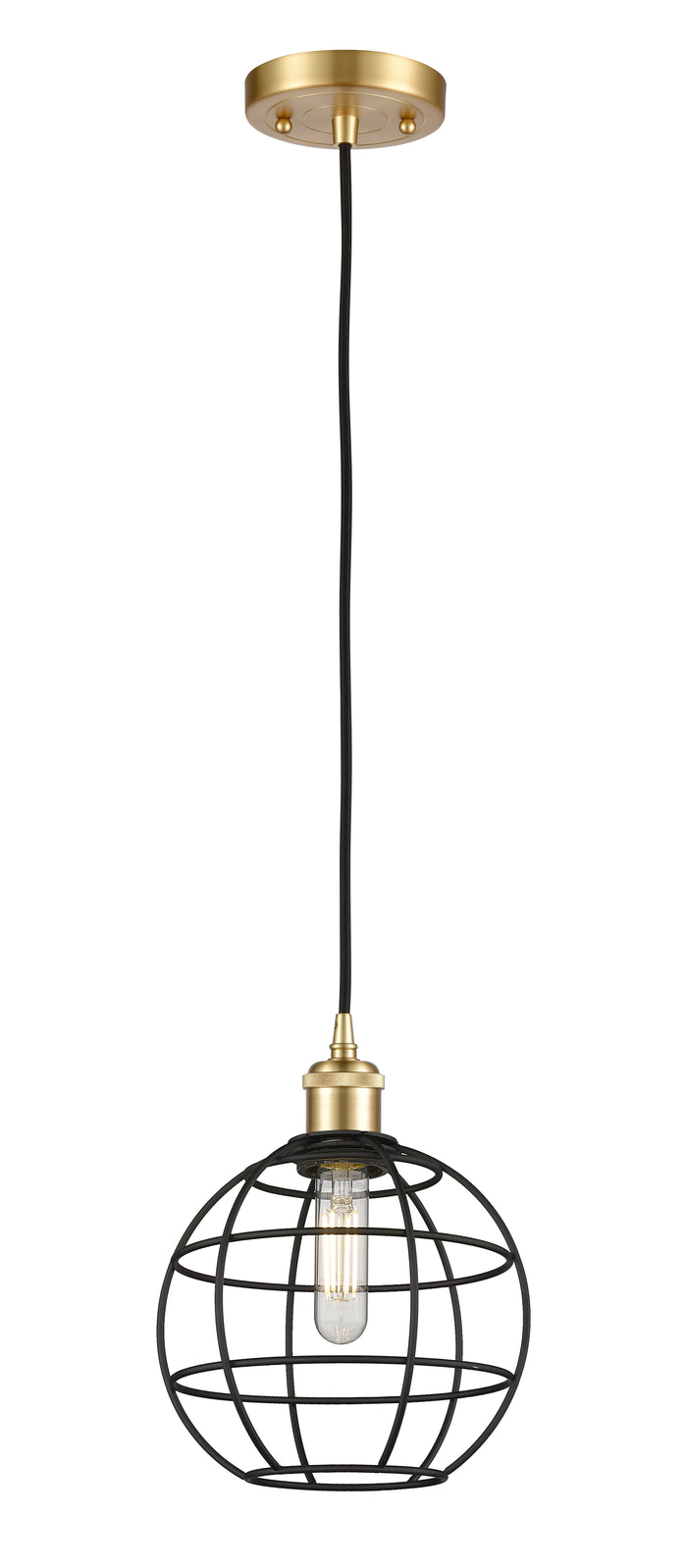 Ballston Mini Pendant Antique Brass Dimmable