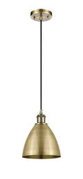 Ballston Mini Pendant Antique Brass Eight