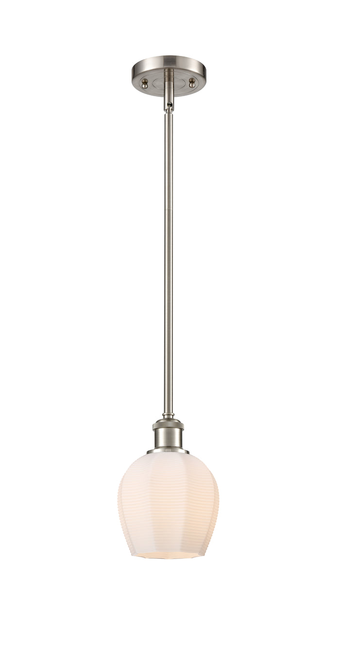 Brushed Satin Nickel / Matte White