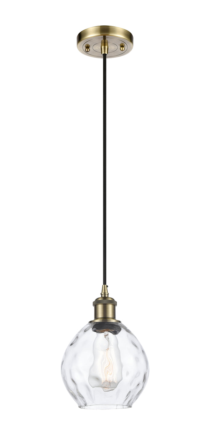 Ballston Mini Pendant Antique Brass Finish