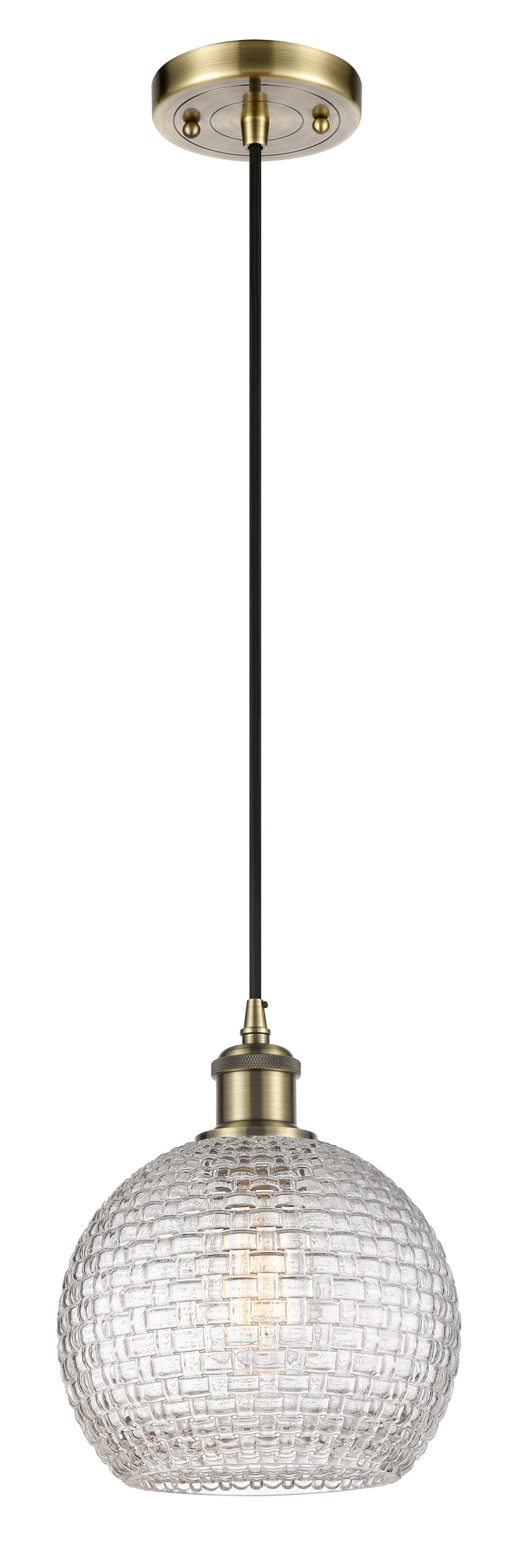 Ballston Mini Pendant Antique Brass Finish