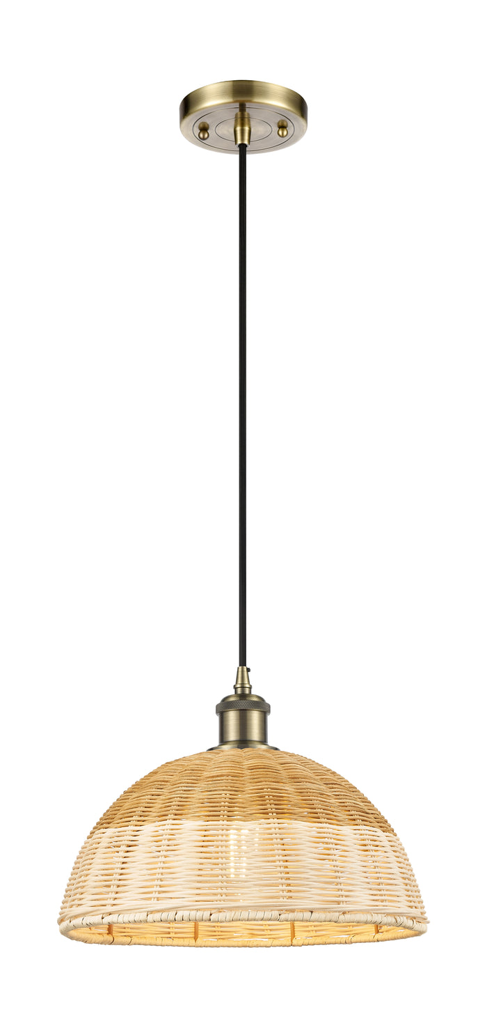 Ballston Mini Pendant Antique Brass Finish