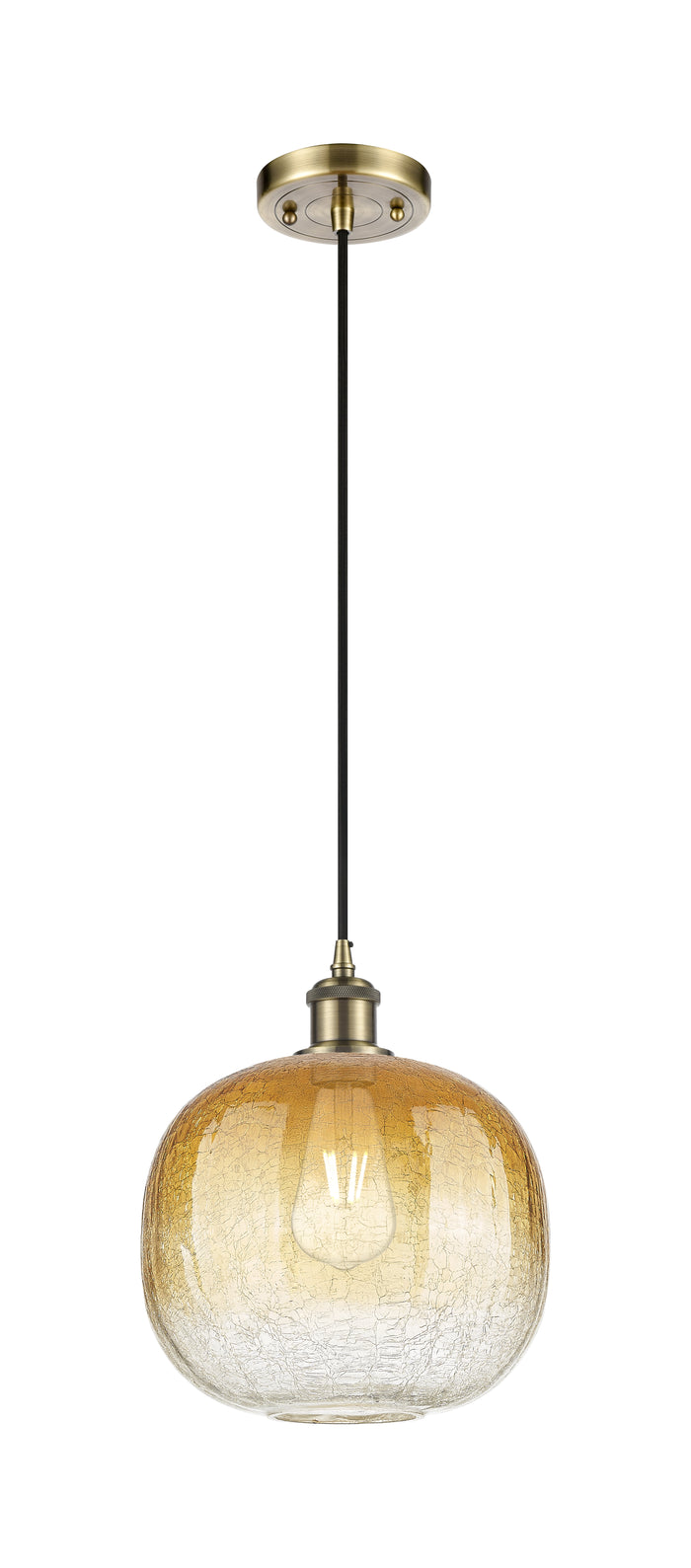 Ballston Mini Pendant Antique Brass Finish